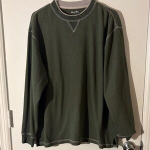 Men's Long Sleeve Green Shirt